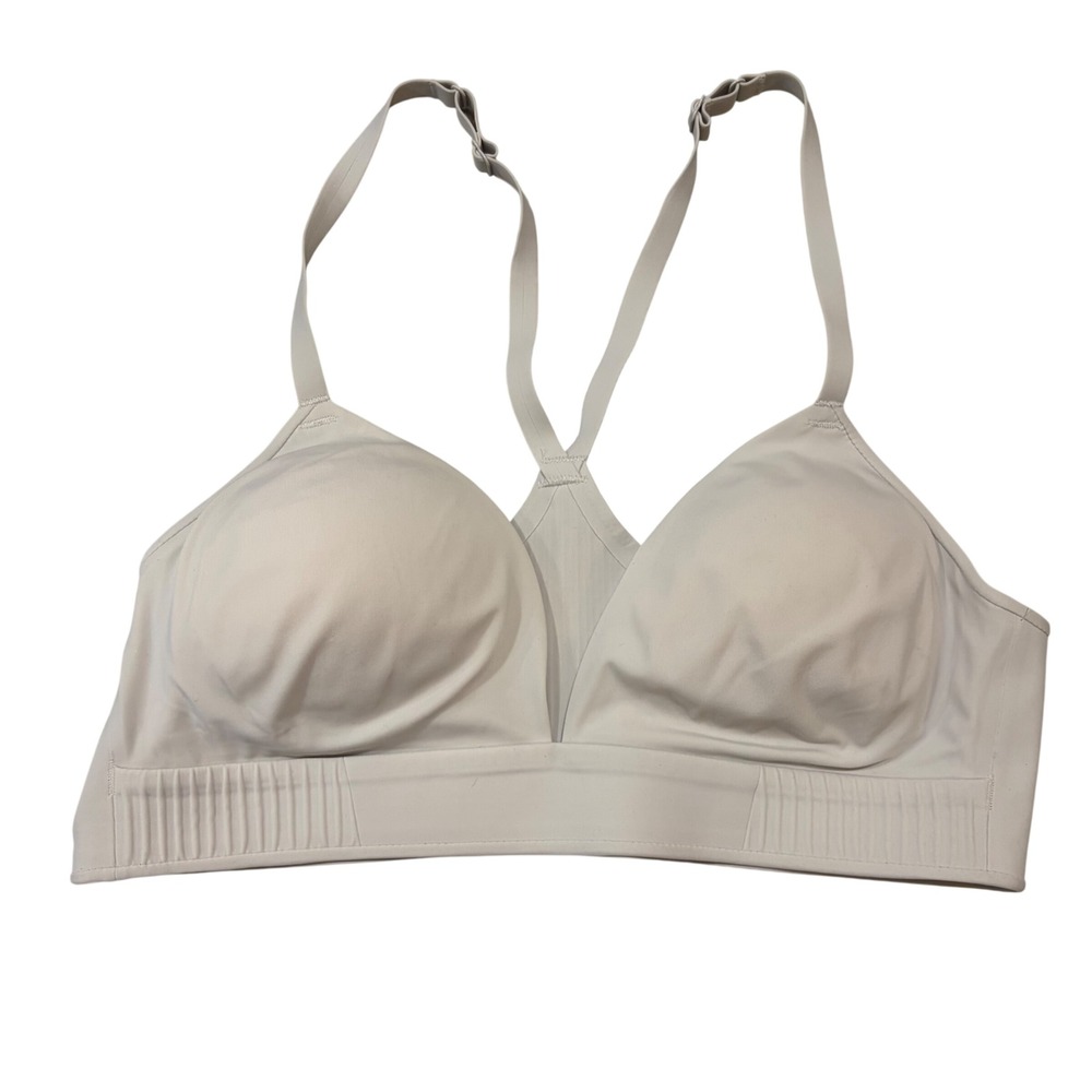 NWT Athleta Tranquil Sports Bra Gray Size Small A-C Cups Low Impact Racerback